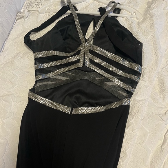 Tiffany Designs Size 8 Black gown, open back, cut out design - Picture 5 of 7